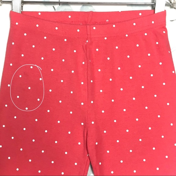 3 for $15 Carter’s Kids Coral Peach Pink & White Polka Dot Shorts Bike Stretch - Picture 5 of 6